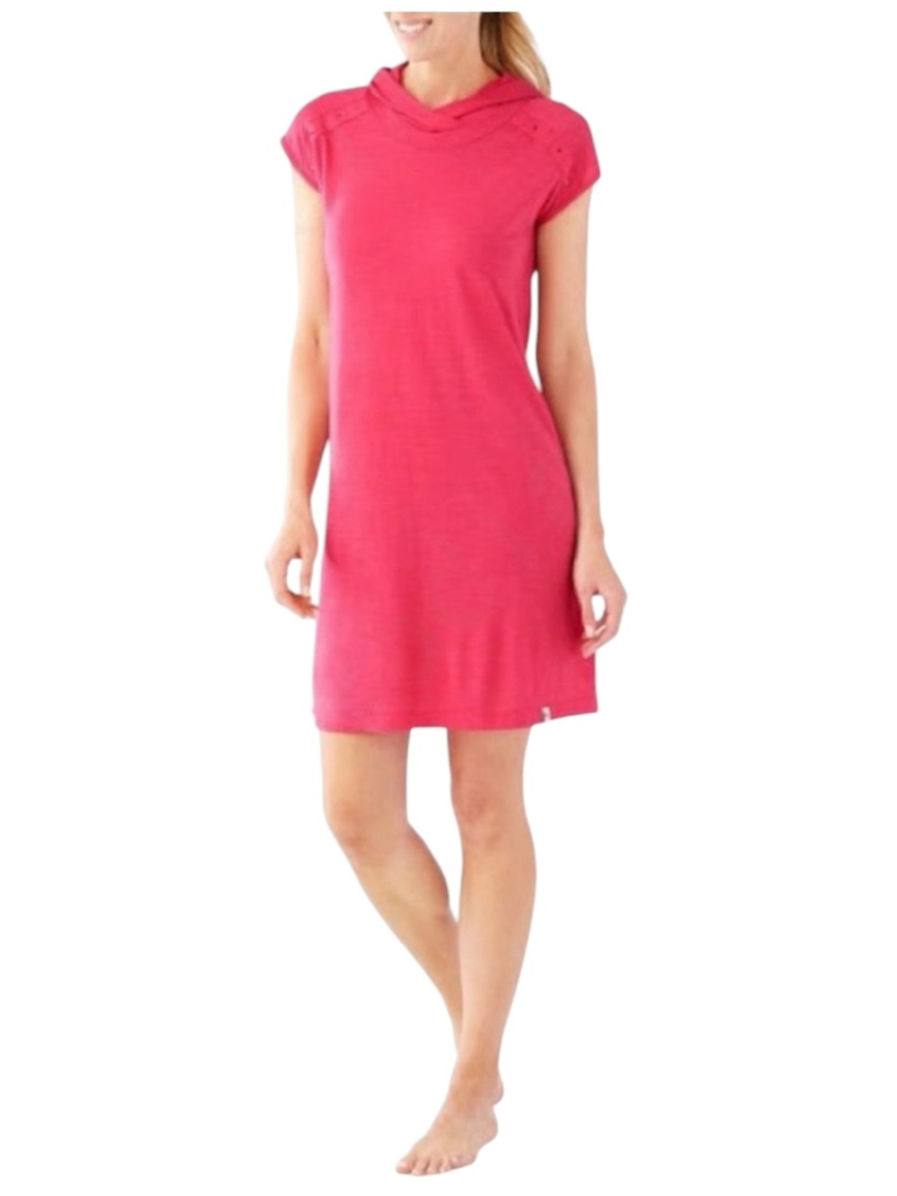 Smartwool everyday evolution hooded pink dress merino wool blend size medium